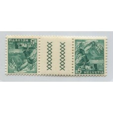 SUIZA 1936 PAREJA TETE-BECHE CON ENTRECINTAS NUEVO CON GOMA